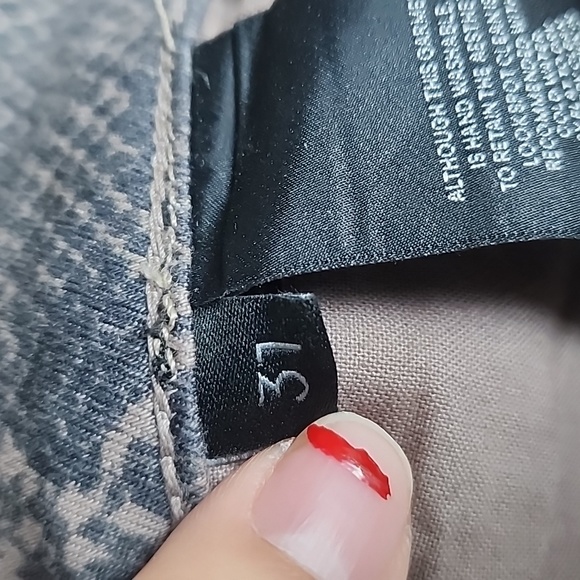 J Brand Lillie Button Up Coated Snakeskin Print Cotton Jeans - Picture 11 of 11